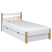 Produkt: Drewniane łóżko pojedyncze z szufladą N01 80x200