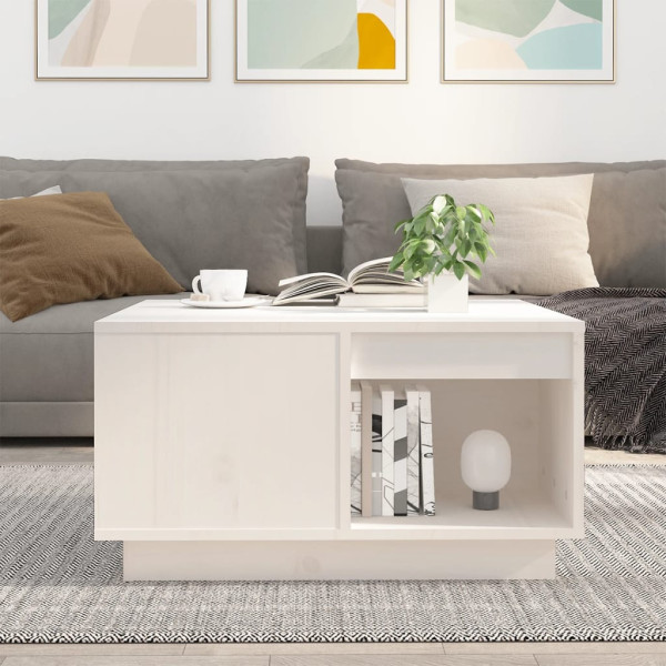 Stolik Kawowy Ława Stół Biały Drewniany 60x61x32.5 Do Salonu Do Pokoju, 4927534