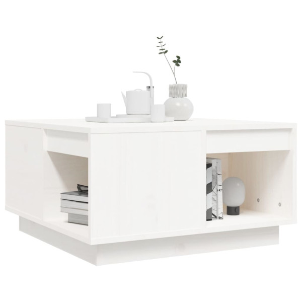 Stolik Kawowy Ława Stół Biały Drewniany 60x61x32.5 Do Salonu Do Pokoju, 4927535