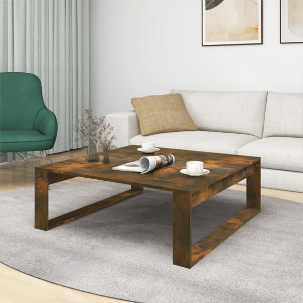 Stolik Kawowy Ława Stół Brązowy 100x100x35 Do Salonu Do Pokoju, 4928621