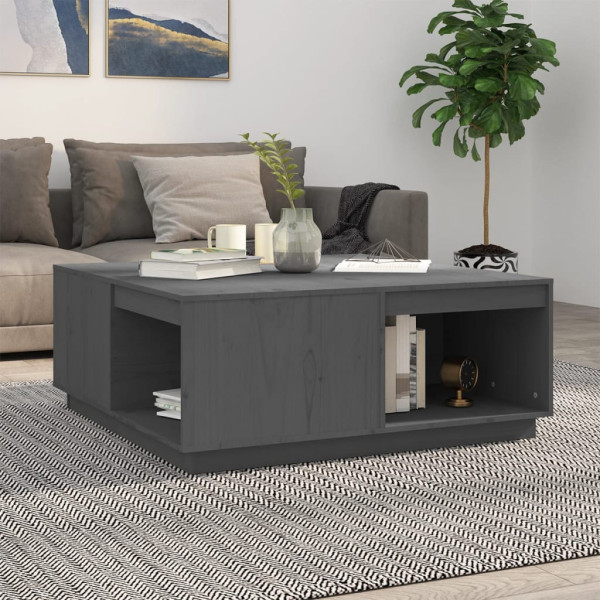 Stolik Kawowy Ława Stół Szary Drewniany 100x101x40.5 Do Salonu Do Pokoju, 4928664