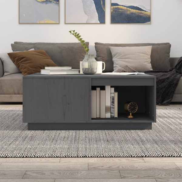Stolik Kawowy Ława Stół Szary Drewniany 100x101x40.5 Do Salonu Do Pokoju, 4928665