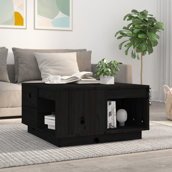 Stolik Kawowy Ława Stół Czarny Drewniany 60x61x32.5 Do Salonu Do Pokoju, 4929191