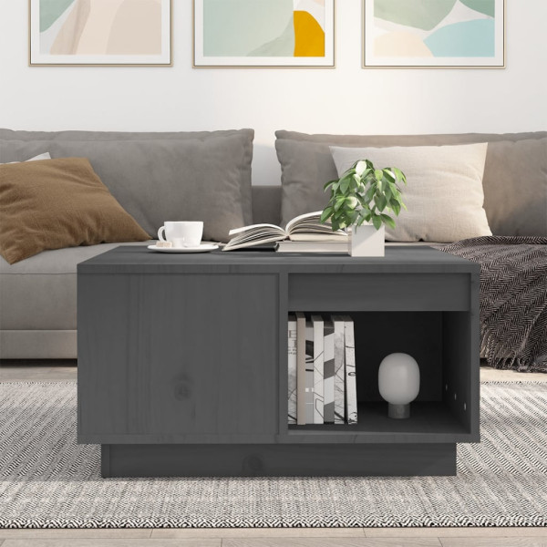 Stolik Kawowy Ława Stół Szary Drewniany 60x61x32.5 Do Salonu Do Pokoju, 4929529