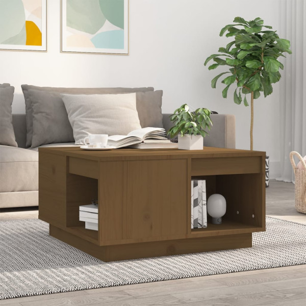 Stolik Kawowy Ława Stół Brązowy Drewniany 60x61x32.5 Do Salonu Do Pokoju, 4930518