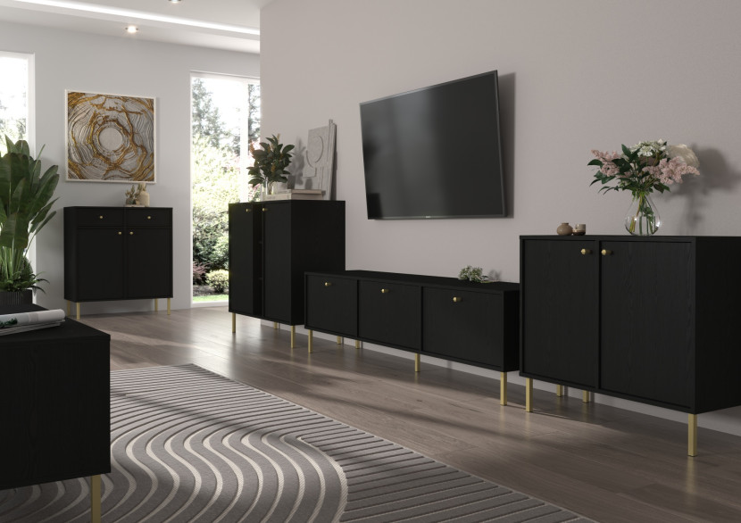 Komoda OSLO 2  2D  BL, 4937848
