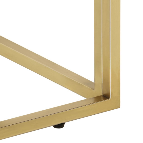 Stolik Kawowy Ława Stół Złoty Metalowy 110x45x45 Do Salonu Do Pokoju, 4938844