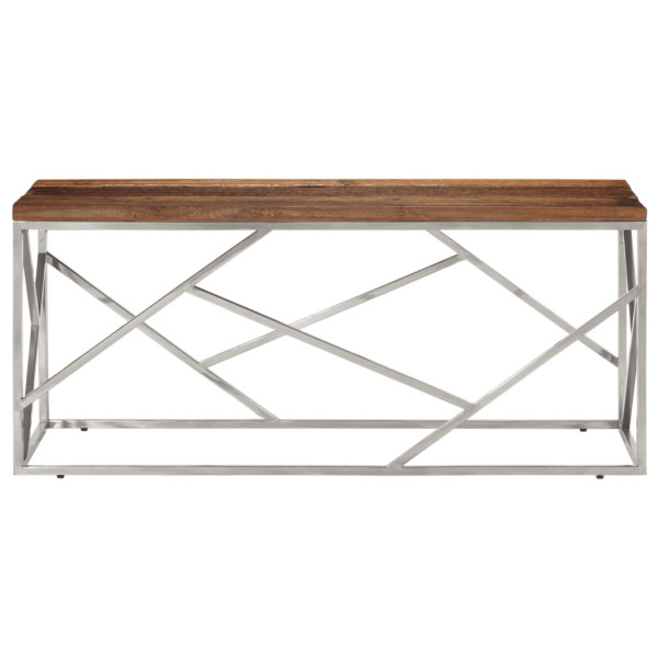 Stolik Kawowy Ława Stół Srebrny 110x45x45 Do Salonu Do Pokoju, 4939469