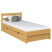 Produkt: Drewniane łóżko pojedyncze z szufladą N01 90x200