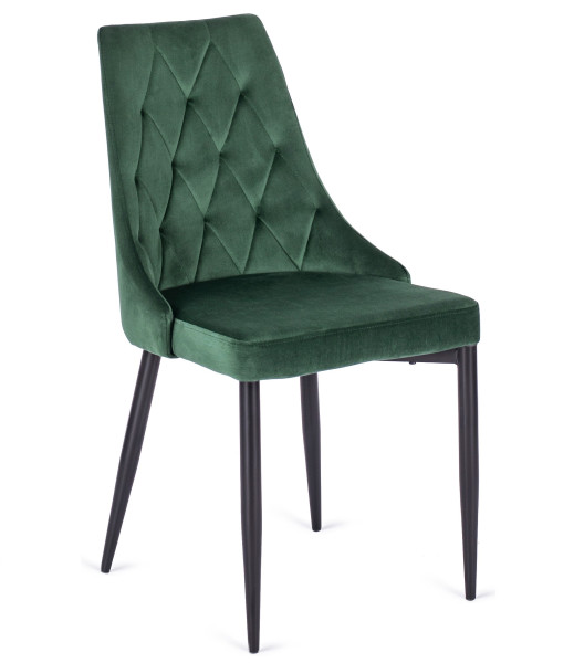 Krzesło CORK Zielone Welur do Salonu Jadalni Loft, 496806