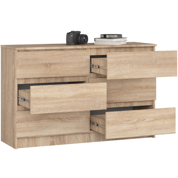 Komoda AKORD K120 Dąb Sonoma 120 cm mat 120x40x77 cm, 4971808