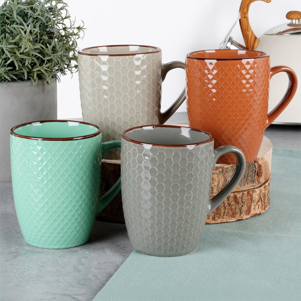 Kubki ceramiczne 400 ml 4 szt., 4974709