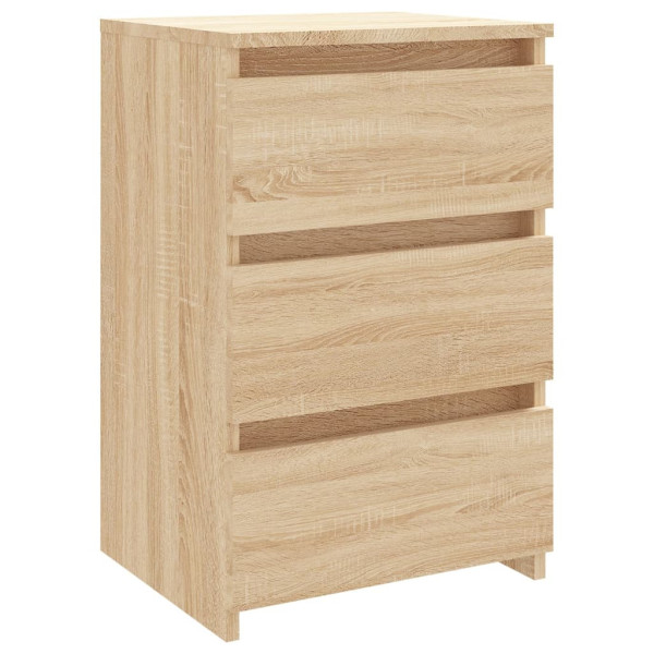 2x Szafka Nocna Stolik Komoda Brązowa z Szufladą Do Sypialni 40x35x62,5 cm, 4977531