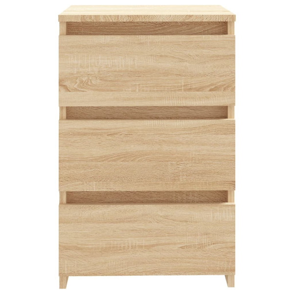 2x Szafka Nocna Stolik Komoda Brązowa z Szufladą Do Sypialni 40x35x62,5 cm, 4977532