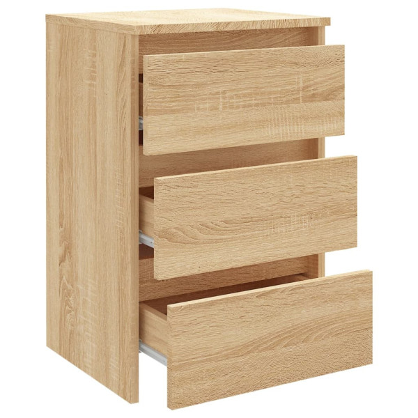 2x Szafka Nocna Stolik Komoda Brązowa z Szufladą Do Sypialni 40x35x62,5 cm, 4977534