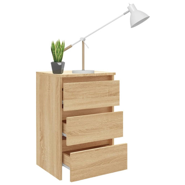 2x Szafka Nocna Stolik Komoda Brązowa z Szufladą Do Sypialni 40x35x62,5 cm, 4977535