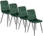 Inny kolor wybarwienia: 4x ROBIN Krzesło Welur Zielone