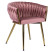 Inny kolor wybarwienia: Krzesło CAPRI Różowe Welur Tapicerowane do Salonu