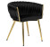 Inny kolor wybarwienia: Krzesło CAPRI Czarne Welur Tapicerowane do Salonu