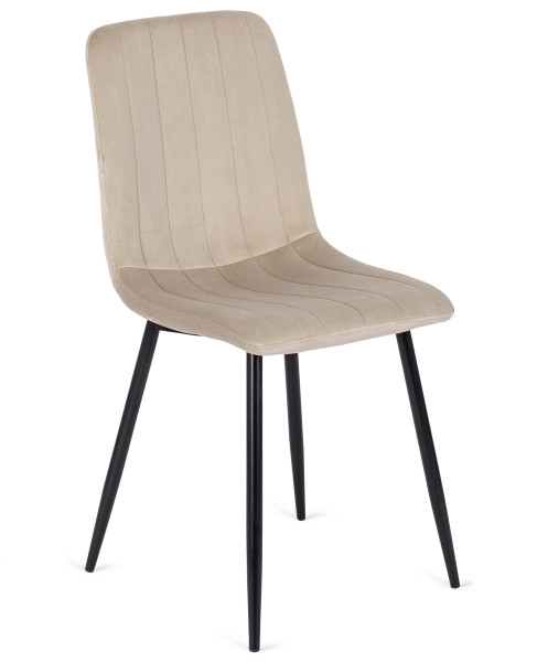 Krzesło IBIS Beżowe Welur do Salonu Jadalni Loft, 498190