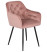 Inny kolor wybarwienia: Krzesło VIKI Róż Welurowe do Salonu Jadalni Loft