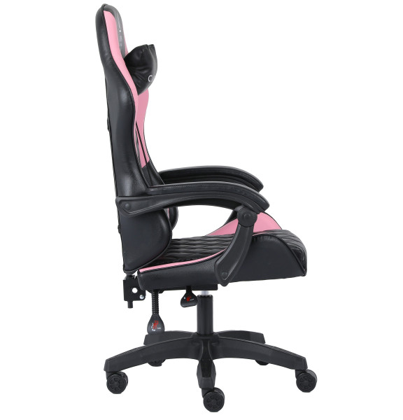 Fotel Gamingowy Biurowy Obrotowy Gracza Alpha Gaming Carbon Różowy, 4996012