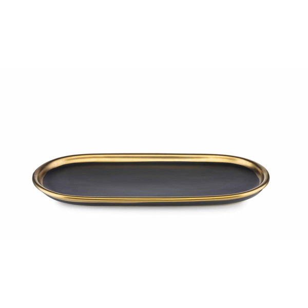 Taca dekoracyjna Lovia Black Gold 25 cm, 503800