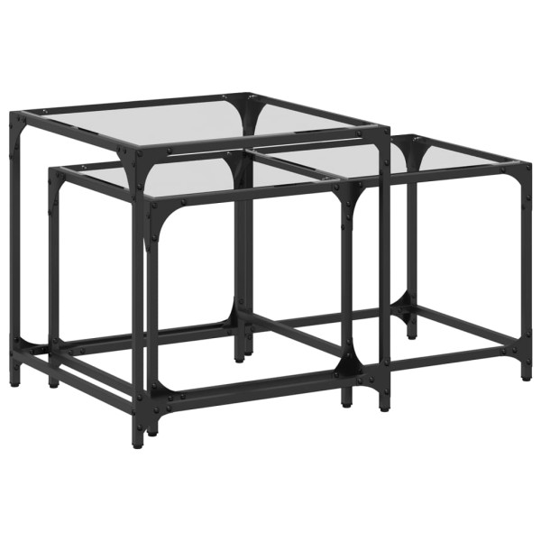 Stolik Przezroczysta Materiał drewnopochodny vidaXL, 5079639