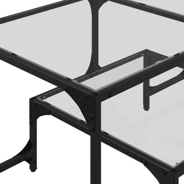 Stolik kawowy Przezroczysta Materiał drewnopochodny vidaXL, 5079913