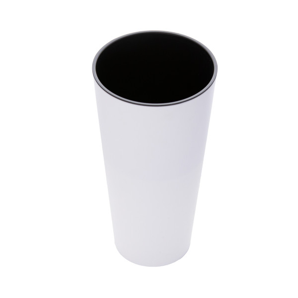 Doniczka Ogrodowa Osłonka 28.6 Cm Matowa Tubus Slim Donica Wysoka Z Wkładem, 5087390