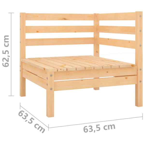 Sofa ogrodowa Brąz Drewno sosnowe vidaXL, 5091640