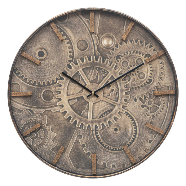 Zegar ścienny z ilustracją mechanizmu na tarczy, Ø 50 cm, 512227