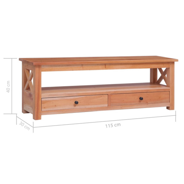 Szafka pod Telewizor Rtv Brąz Mat Szuflady Nowoczesny 115x30x40cm, 5137277