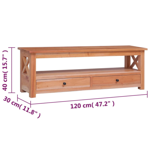 Szafka pod Telewizor Rtv Brąz Mat Szuflady Nowoczesny 120x30x40cm, 5137496
