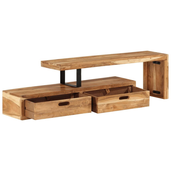 Stolik Rtv Brąz Mat Nowoczesny Salon 112x30x40cm, 5137652