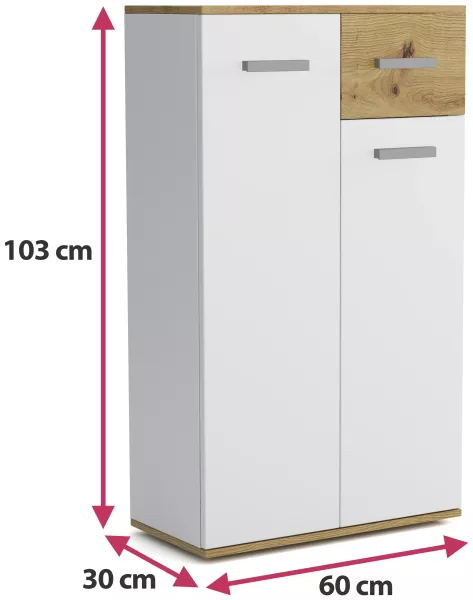 Komoda 60 cm dwudrzwiowa do przedpokoju JOVITA, 5141271