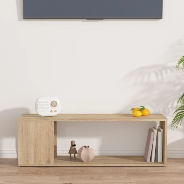 Szafka Pod Telewizor Półka Stolik RTV Brązowy 100x24x32 cm, 5145827