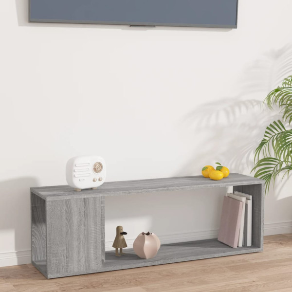Szafka Pod Telewizor Szafka RTV Stolik Półka Szara 100x24x32 cm, 5147053