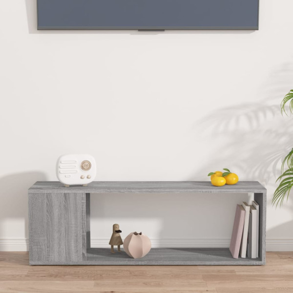 Szafka Pod Telewizor Szafka RTV Stolik Półka Szara 100x24x32 cm, 5147054