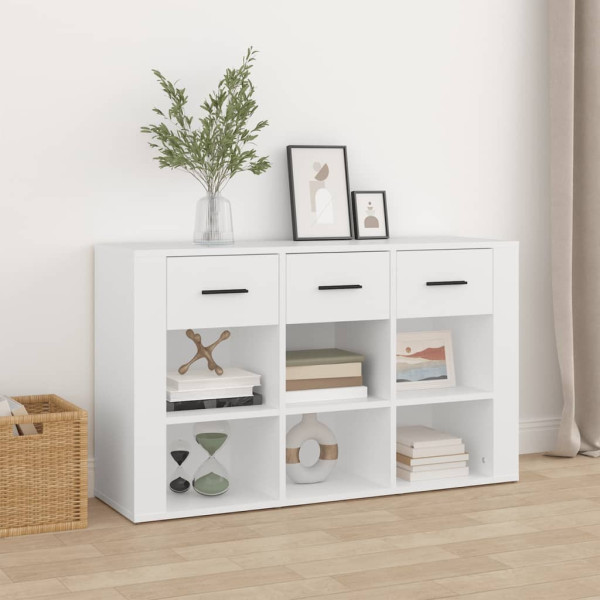 Komoda Szafka Stolik Półki do Salonu Pokoju Biała 100x30x59.5 cm, 5159859