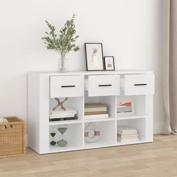 Komoda Szafka Stolik Półki do Salonu Pokoju Biała 100x30x59.5 cm, 5159860
