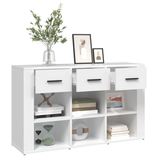 Komoda Szafka Stolik Półki do Salonu Pokoju Biała 100x30x59.5 cm, 5159862