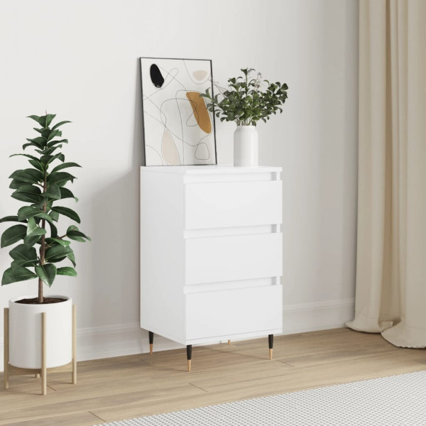 Komoda Szafka Stolik Półki do Salonu Pokoju Biała 40x35x70 cm, 5165839