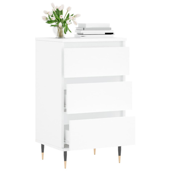Komoda Szafka Stolik Półki do Salonu Pokoju Biała 40x35x70 cm, 5165841