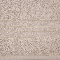 Ręcznik Gala 50x90 beżowy zdobiony błyszczącą nicią 500 g/m2