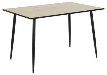 Stół Wilma 80x120 dąb/czarny nowoczesny, 517678