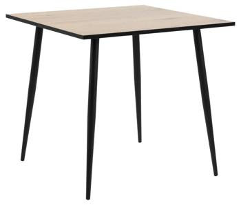 Stół Wilma 80x80 dąb/czarny nowoczesny, 517686
