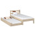 Produkt: Dębowe łóżko pojedyncze z szufladą na materac N01 80x190