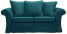 Inny kolor wybarwienia: ESTELLA 140 - turkusowa sofa dwuosobowa rozkładana