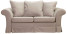 Inny kolor wybarwienia: ESTELLA 140 - beżowa sofa dwuosobowa rozkładana